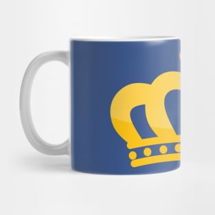 Golden Crown Shape with Heart Mug